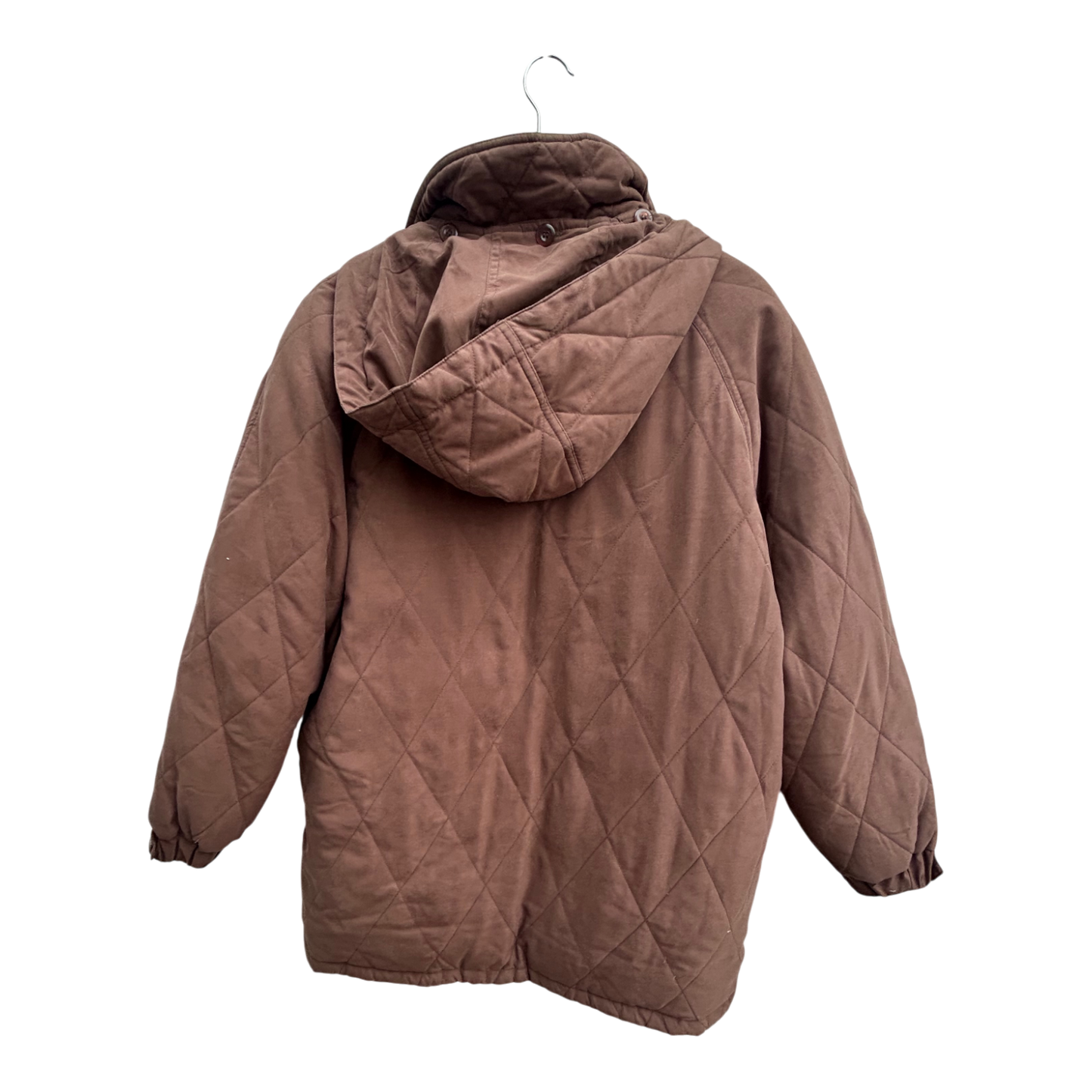 Canda Daunenjacke Damen Gr 42 Braun Warm Vintage Kapuze Winter Mantel Steppjacke