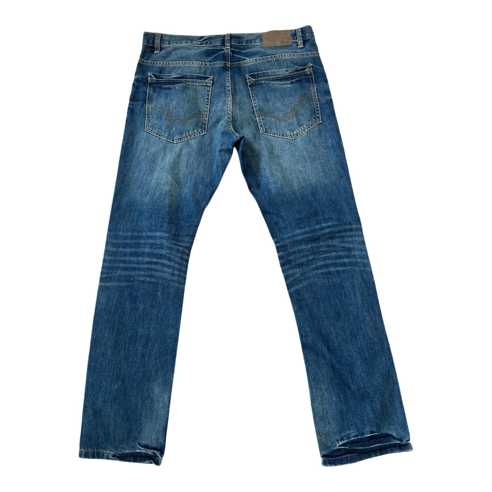 Denim 1982 Jeans Herren W36 L34 Blau Straight Baumwolle Klassisch Zeitlos