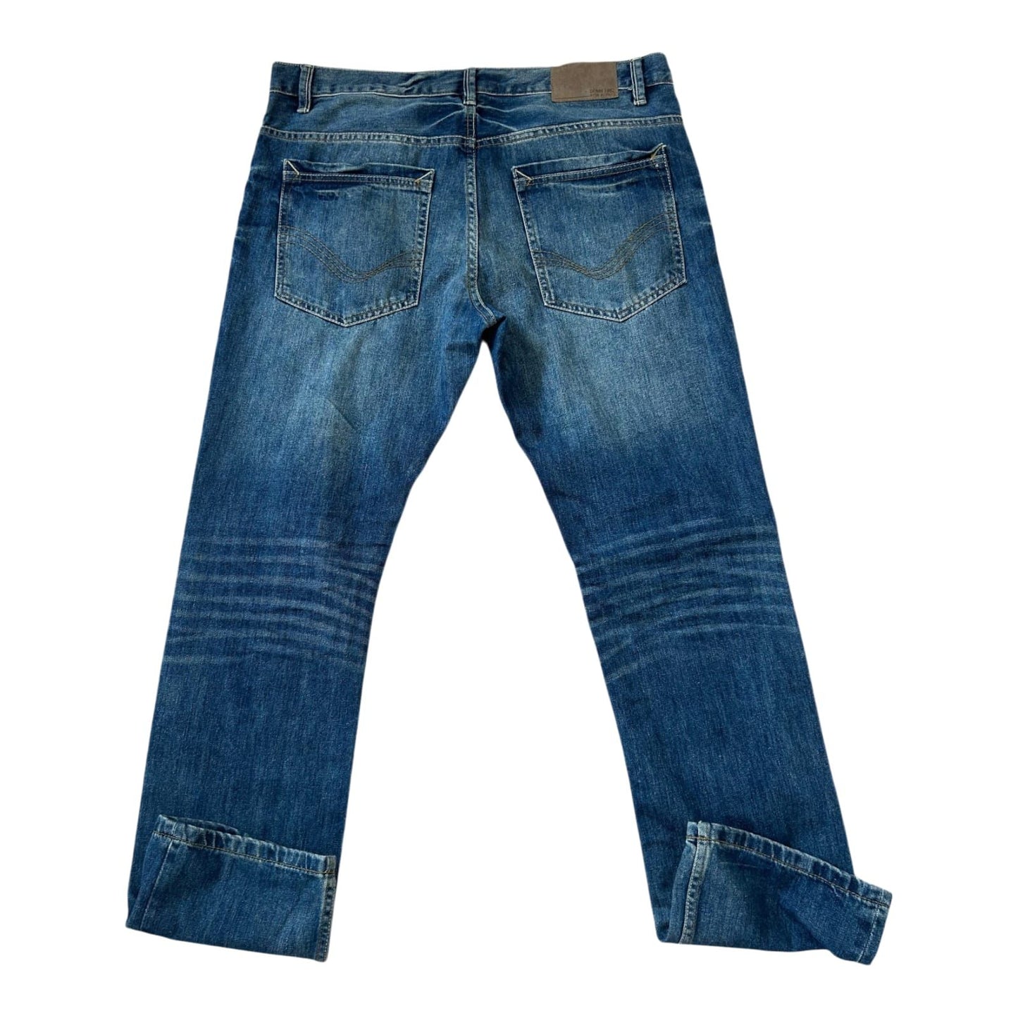 Denim 1982 Jeans Herren W36 L34 Blau Straight Baumwolle Klassisch Zeitlos