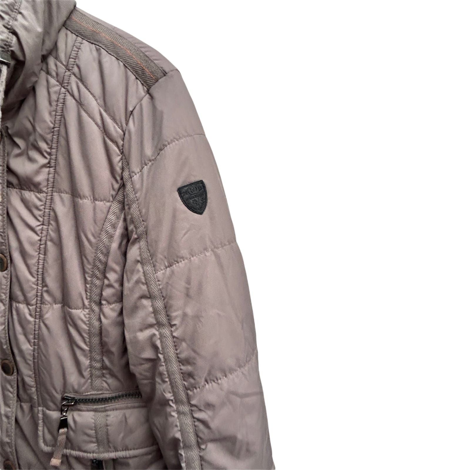 Gerry Weber Damen Steppjacke Gr L Beige Winterjacke Warm Elegant Zwei Wege Reißer