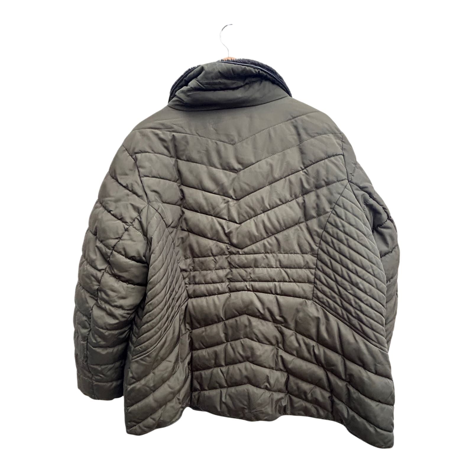Yessica Jacke Damen Gr 52 Khaki Warm Steppjacke Winter Übergangsjacke Reißverschluss