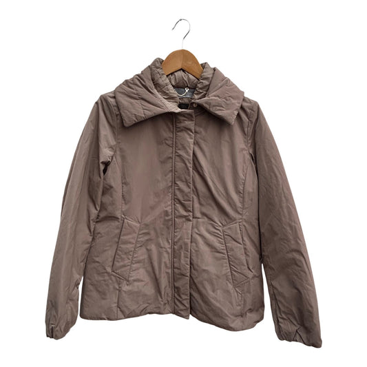 Geox Respira Jacke Damen Gr 36 Beige Übergangsjacke Atmungsaktiv 2 Wege Zipper