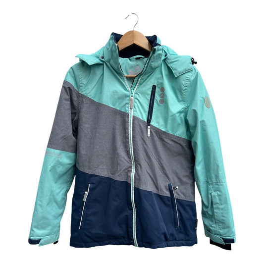 Rodeo Outdoorjacke Jungen Gr 158 Wasserdicht Winddicht Warm Winterjacke Türkis Grau