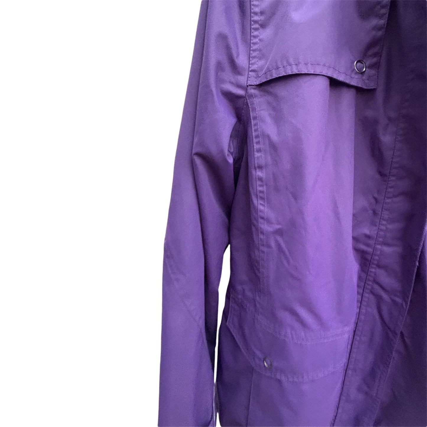 TCM Damen Outdoorjacke Gr 40 Lila Fleece Innenjacke Kapuze Winddicht Wetterfest