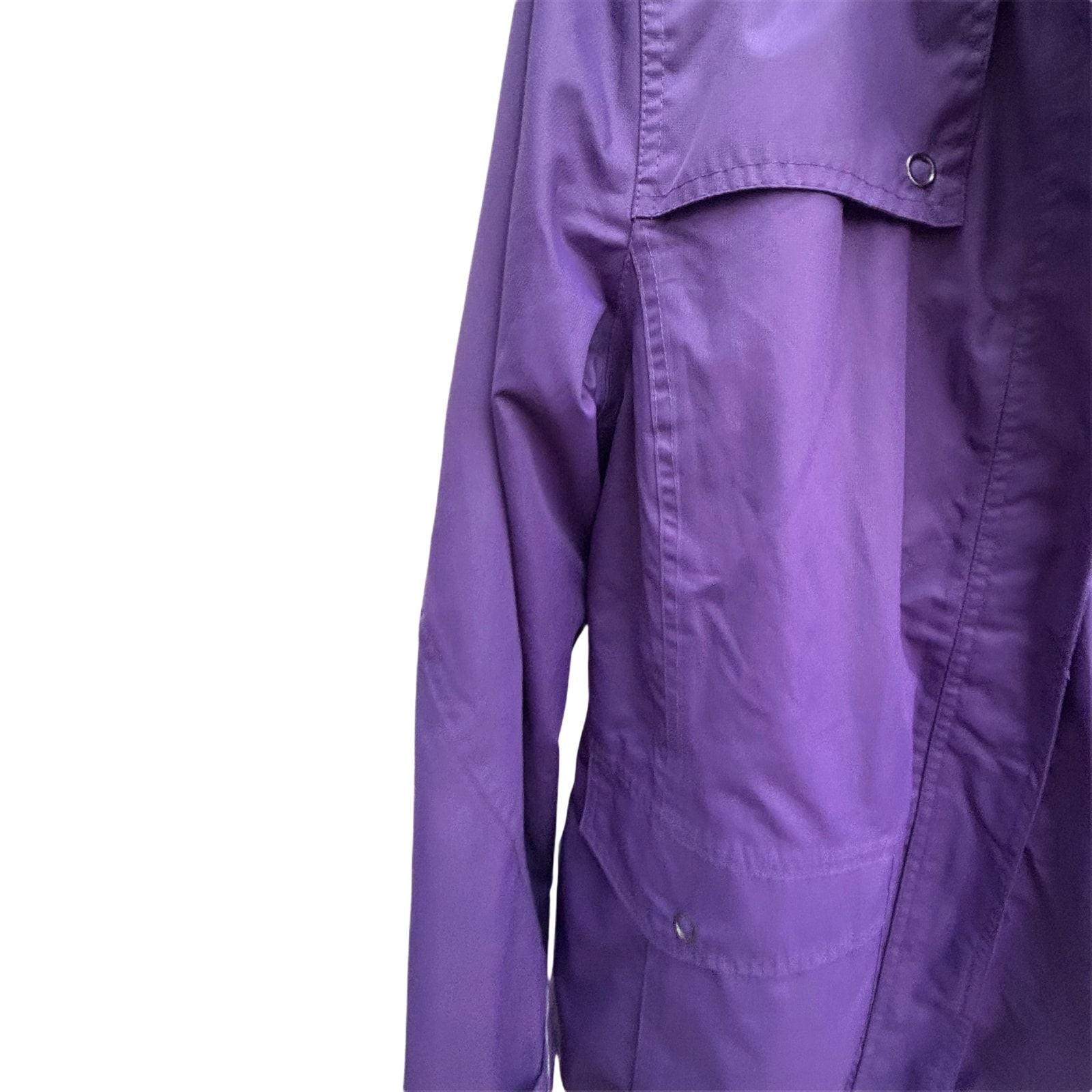 TCM Damen Outdoorjacke Gr 40 Lila Fleece Innenjacke Kapuze Winddicht Wetterfest