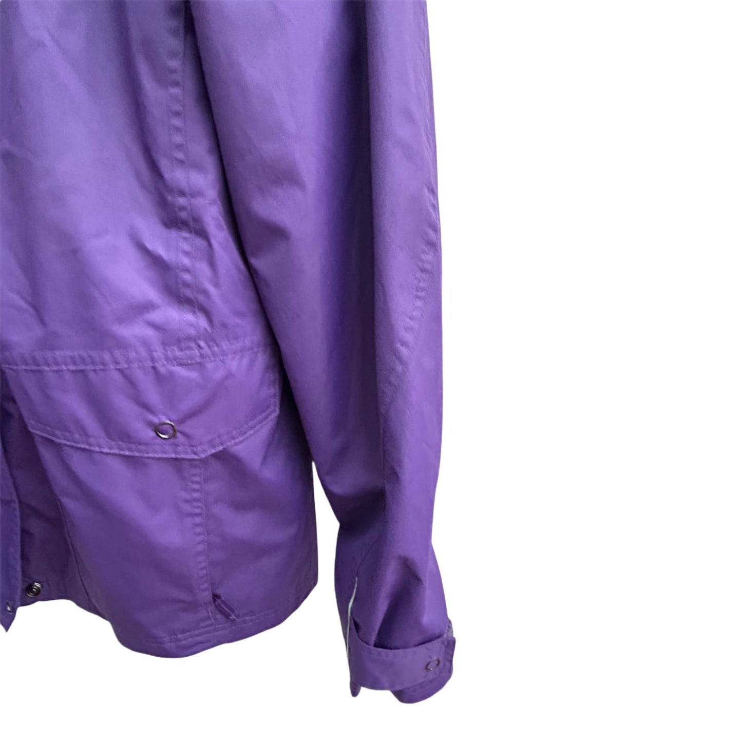 TCM Damen Outdoorjacke Gr 40 Lila Fleece Innenjacke Kapuze Winddicht Wetterfest