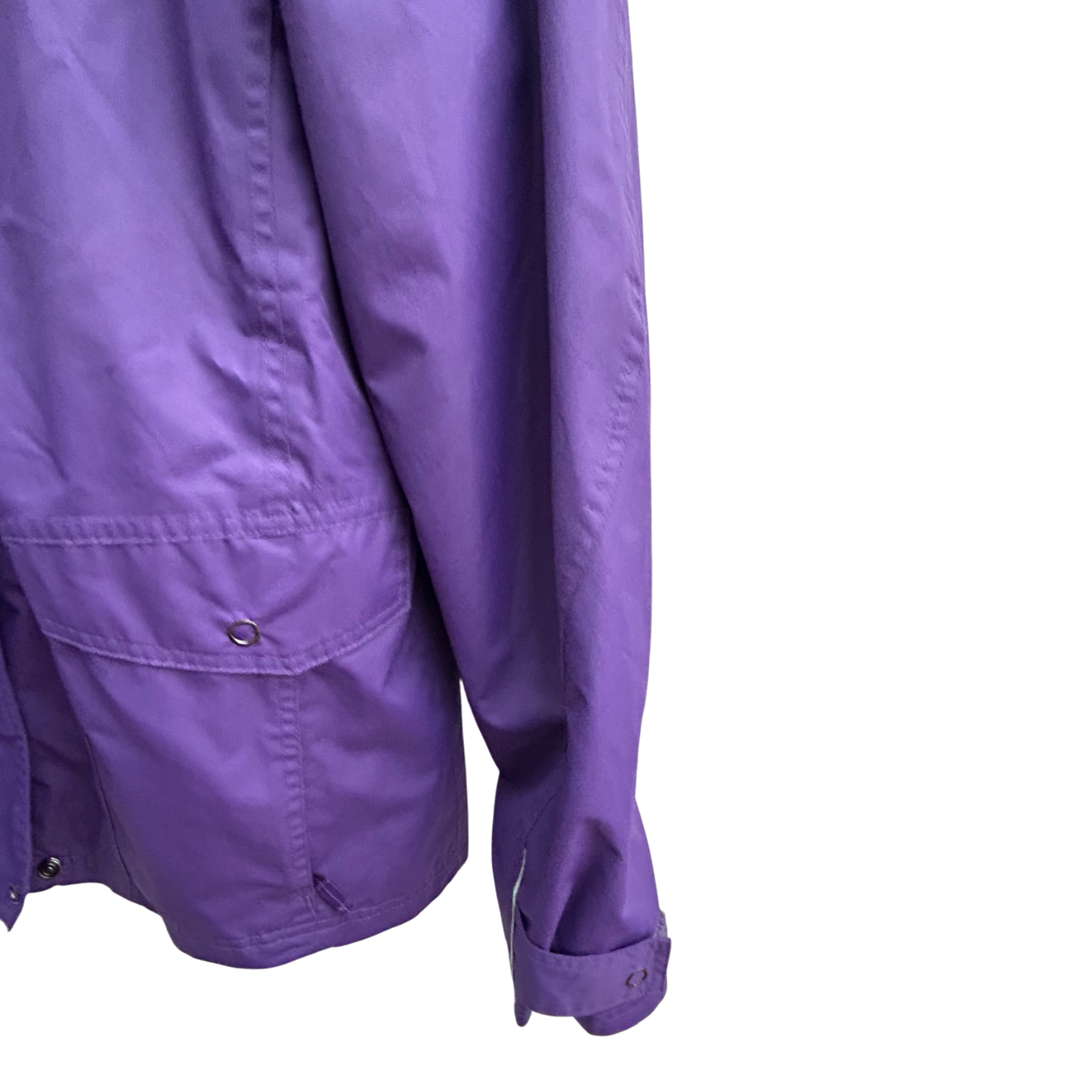 TCM Damen Outdoorjacke Gr 40 Lila Fleece Innenjacke Kapuze Winddicht Wetterfest