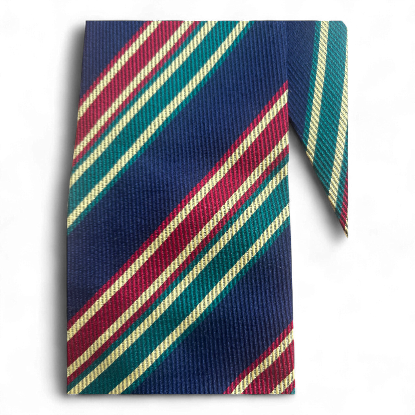 💙 Italo Ferretti Seidenkrawatte blau-gestreift – Elegant