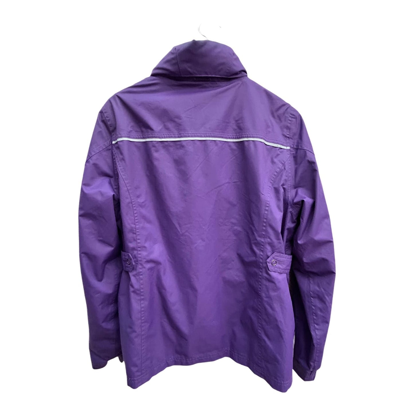 TCM Damen Outdoorjacke Gr 40 Lila Fleece Innenjacke Kapuze Winddicht Wetterfest