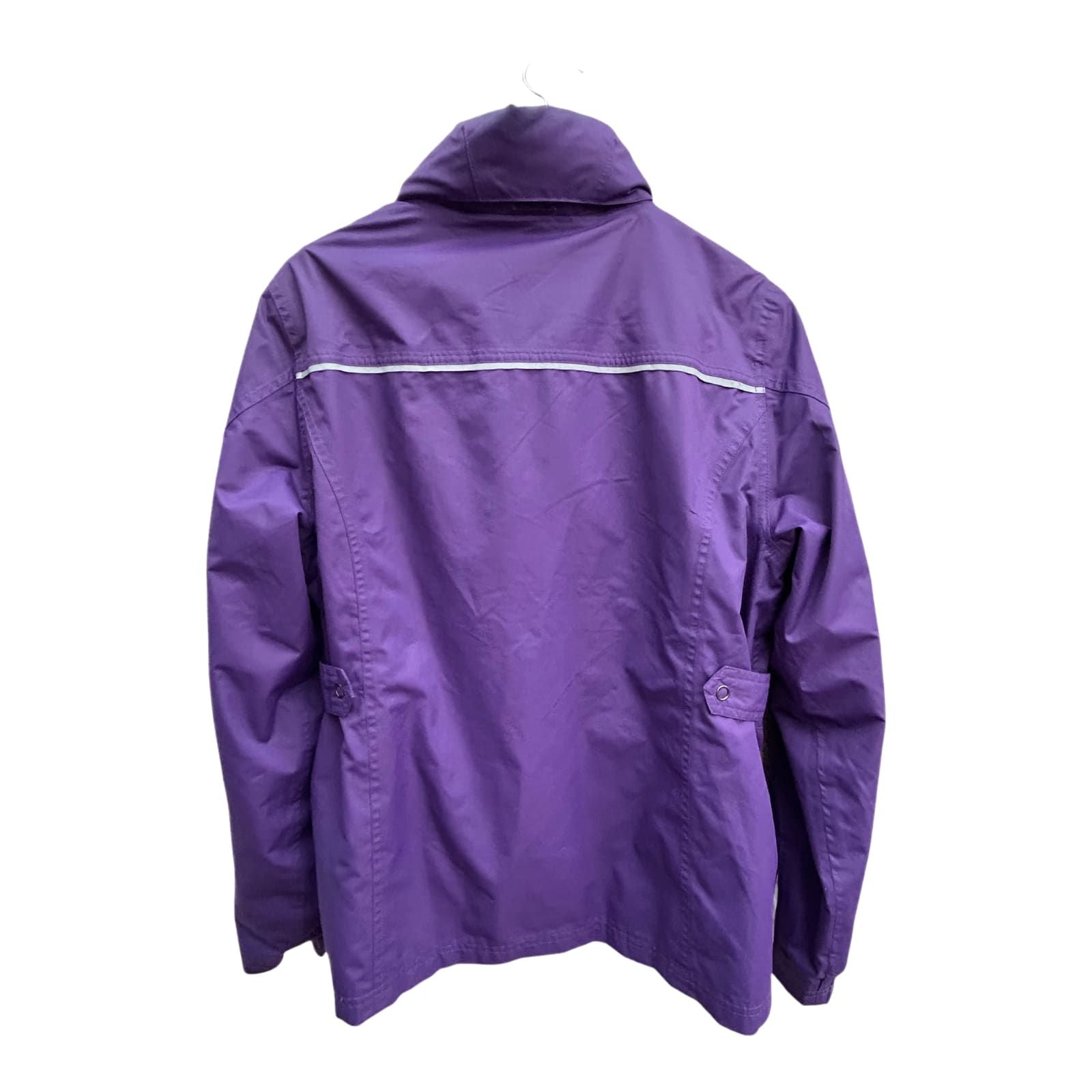 TCM Damen Outdoorjacke Gr 40 Lila Fleece Innenjacke Kapuze Winddicht Wetterfest