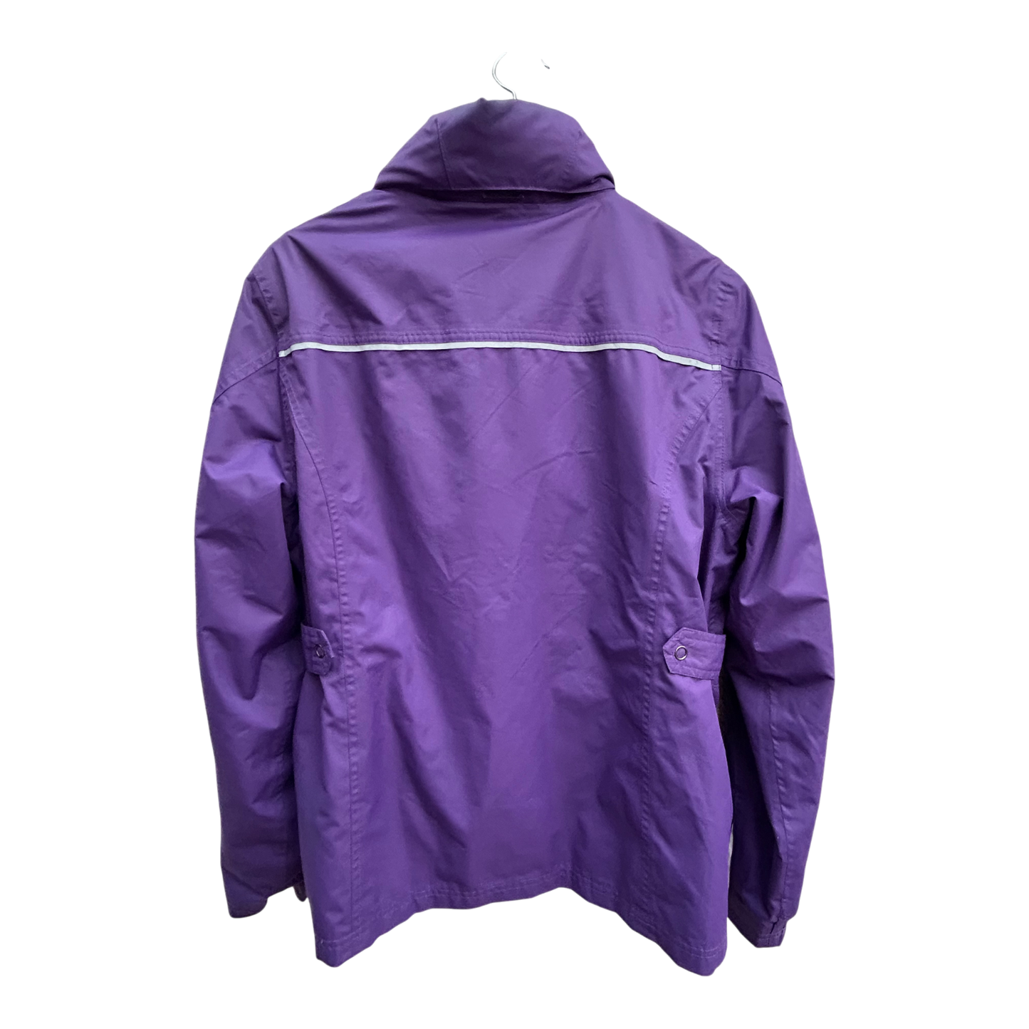 TCM Damen Outdoorjacke Gr 40 Lila Fleece Innenjacke Kapuze Winddicht Wetterfest