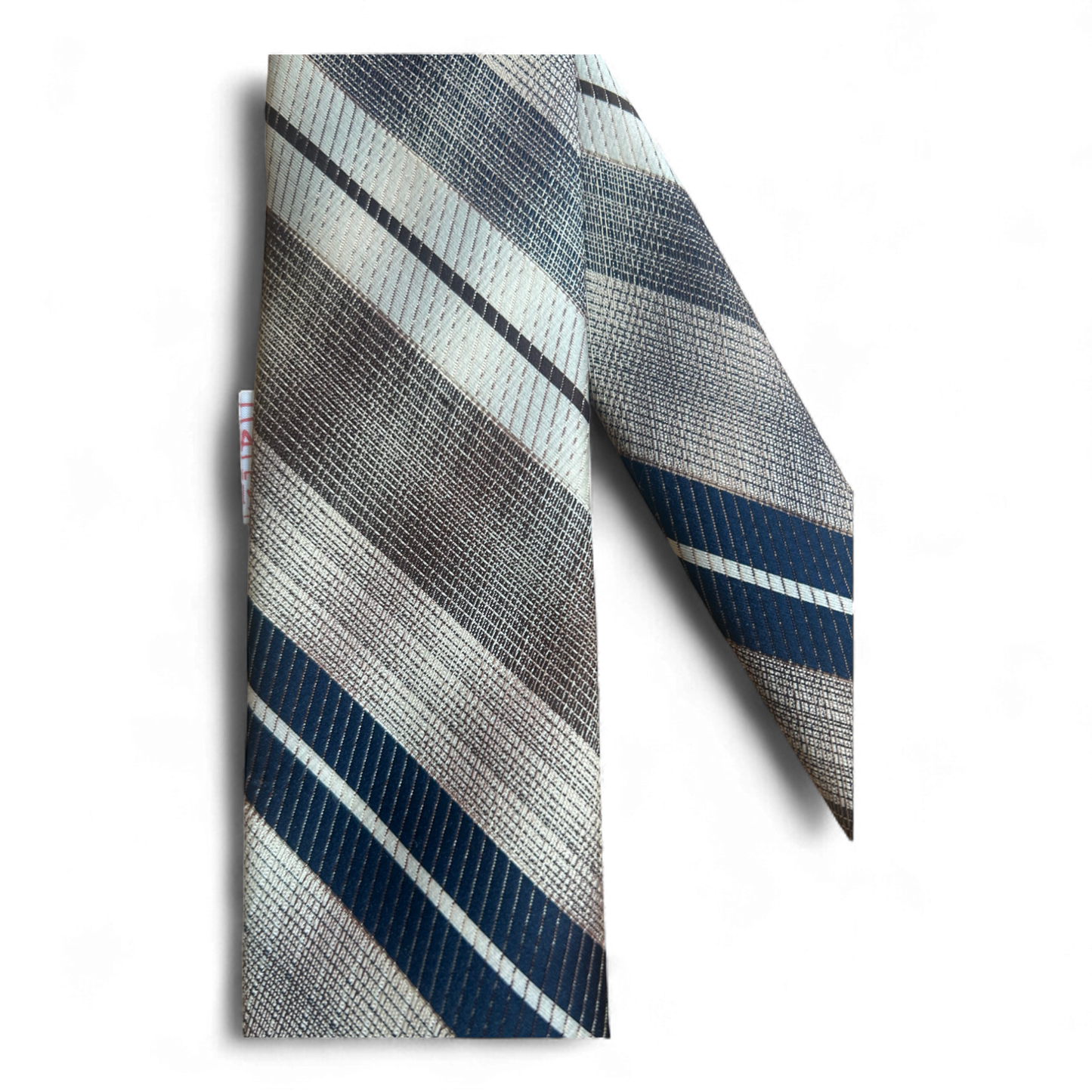 Braune Krawatte mit Streifenmuster von BALDAWI – Pflegeleicht & Stilvoll