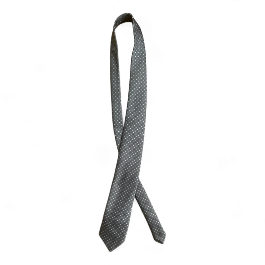 🟤 Braune Krawatte mit feinem Punktmuster – Elegant & Klassisch