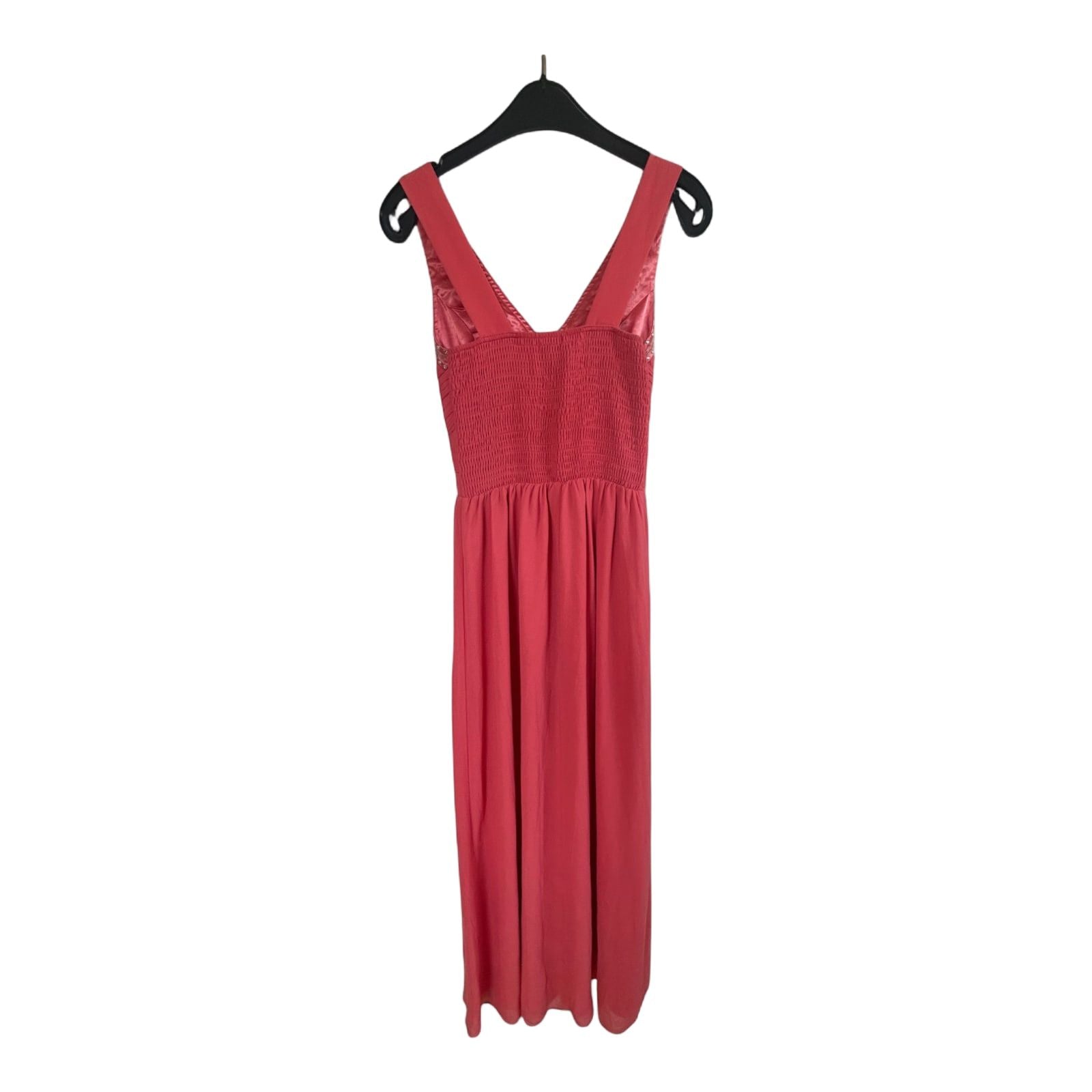 Floyd Kleid Damen Dress Damenkleid Gr. 34 Koralle Abendkleid Elegant Schimmernd