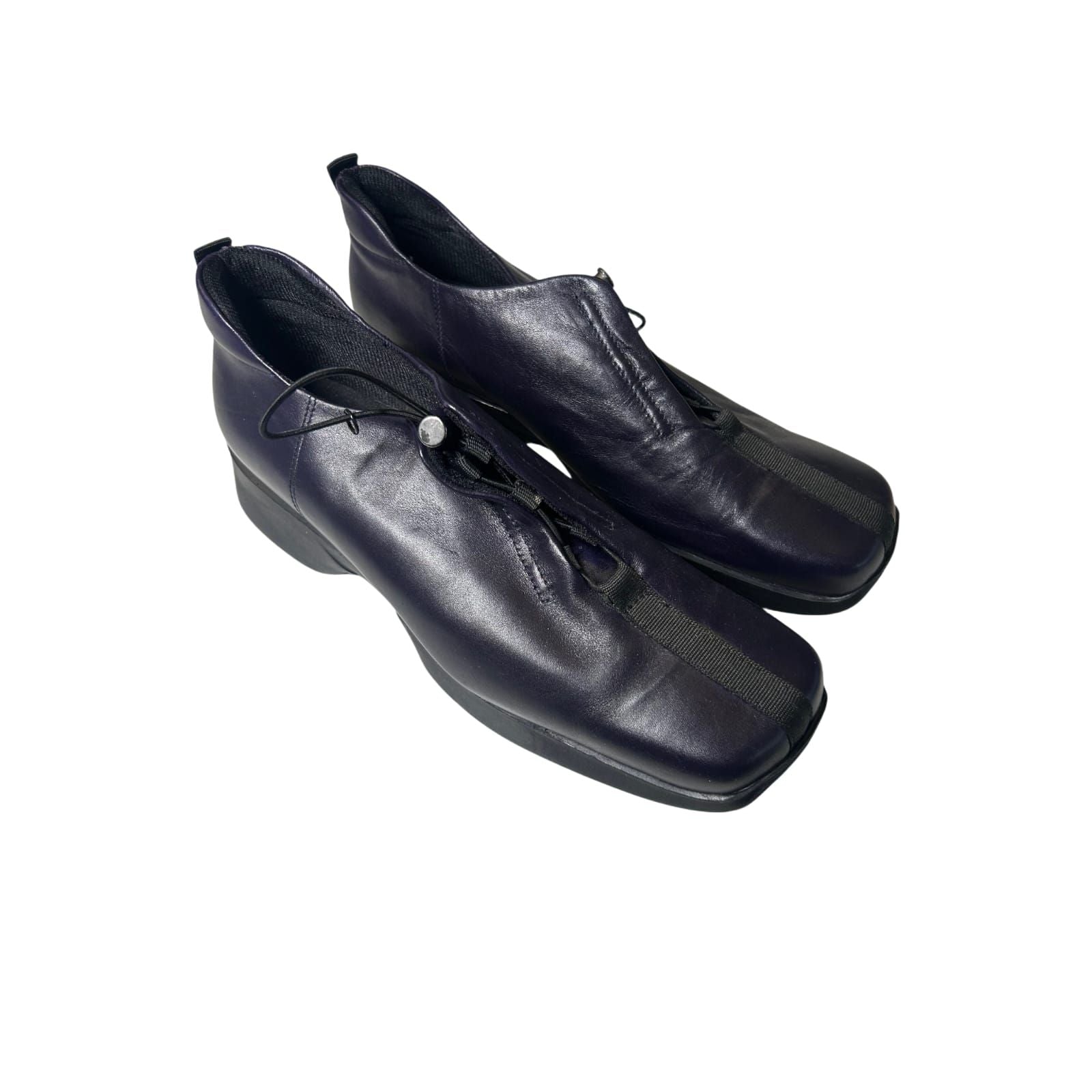 Andrea Conti Damen Halbschuhe Leder Violett Elegant Freizeit Business Gr 40