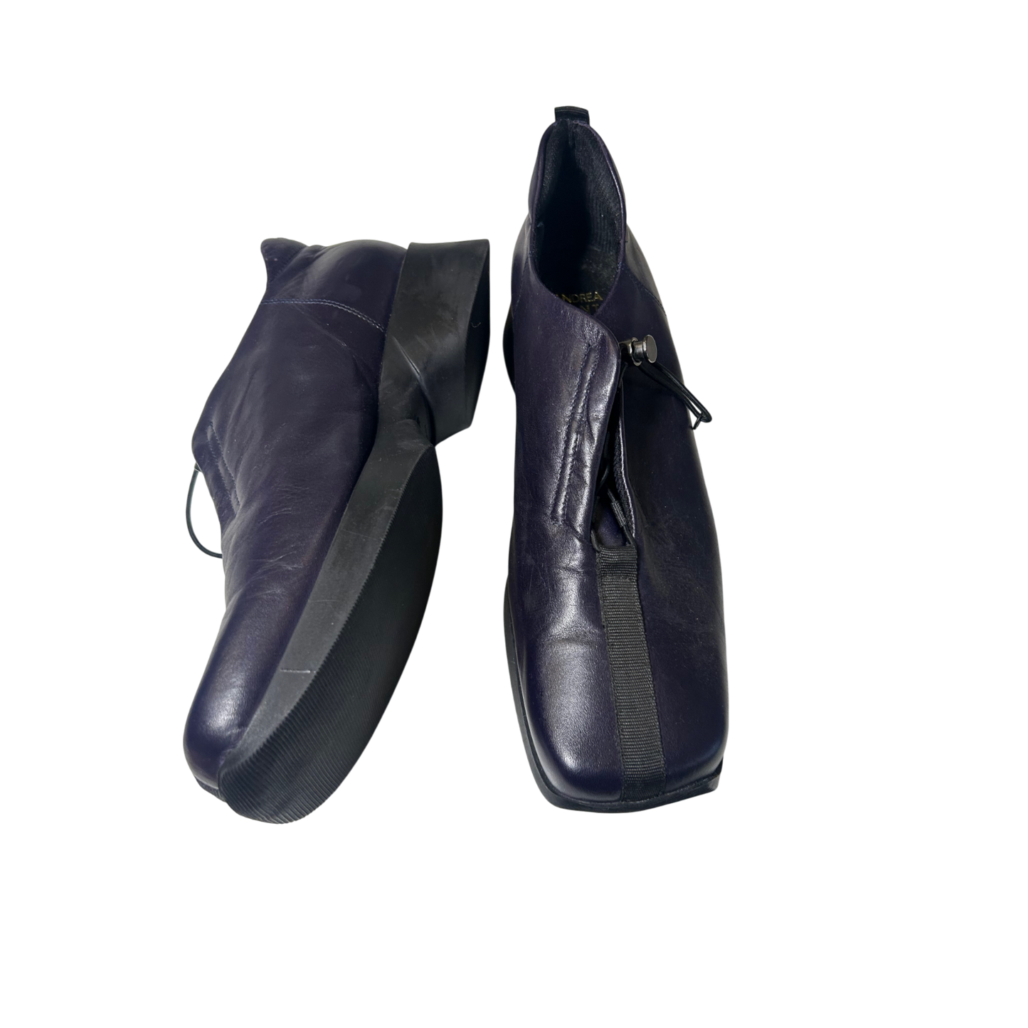 Andrea Conti Damen Halbschuhe Leder Violett Elegant Freizeit Business Gr 40