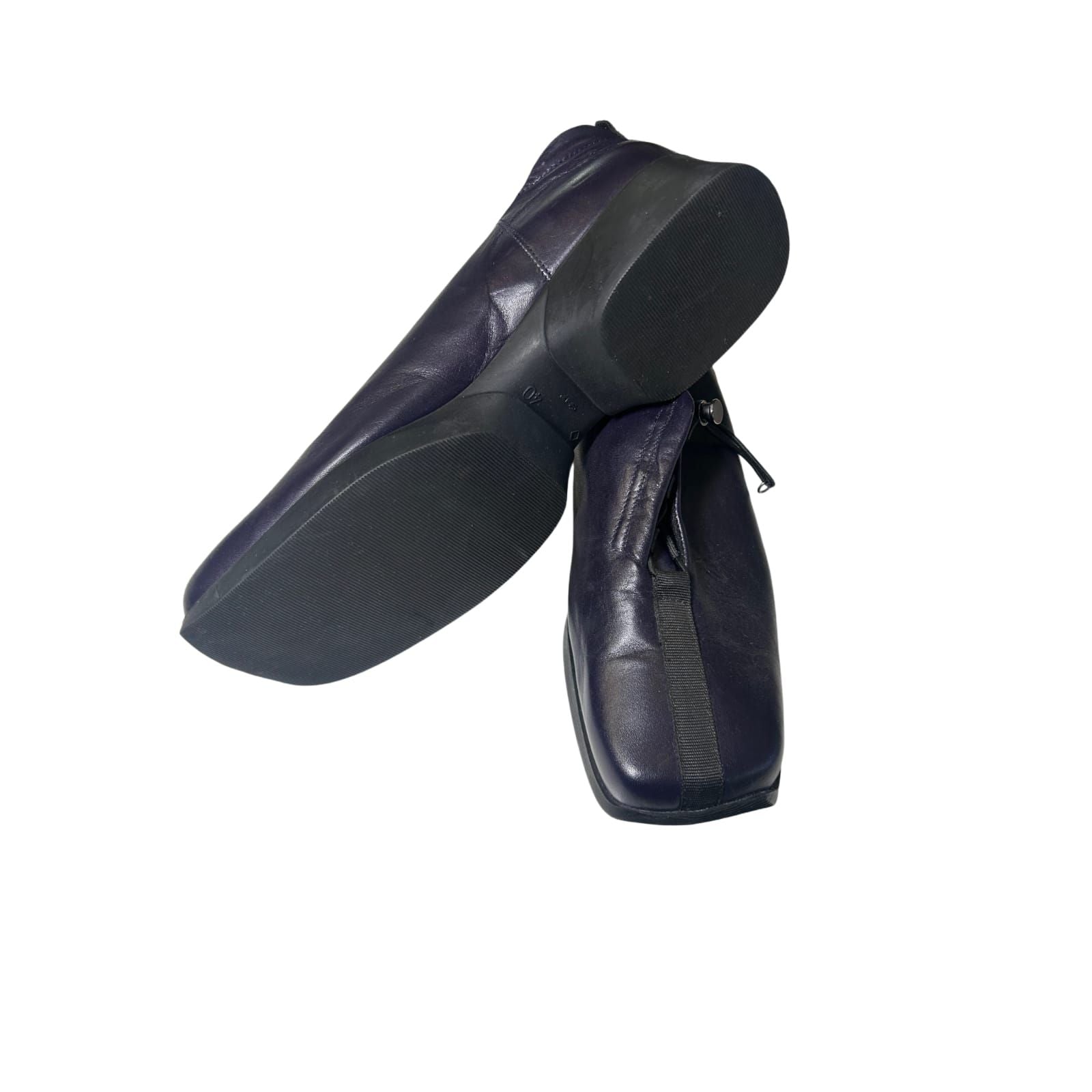 Andrea Conti Damen Halbschuhe Leder Violett Elegant Freizeit Business Gr 40