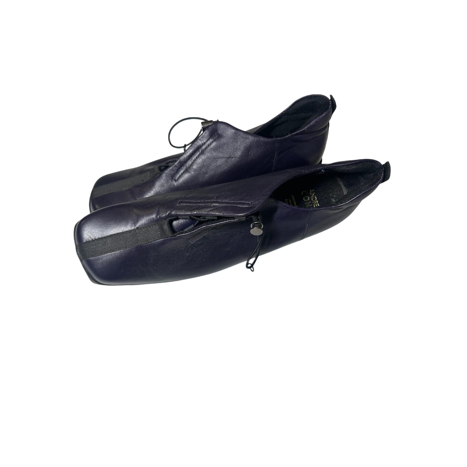 Andrea Conti Damen Halbschuhe Leder Violett Elegant Freizeit Business Gr 40