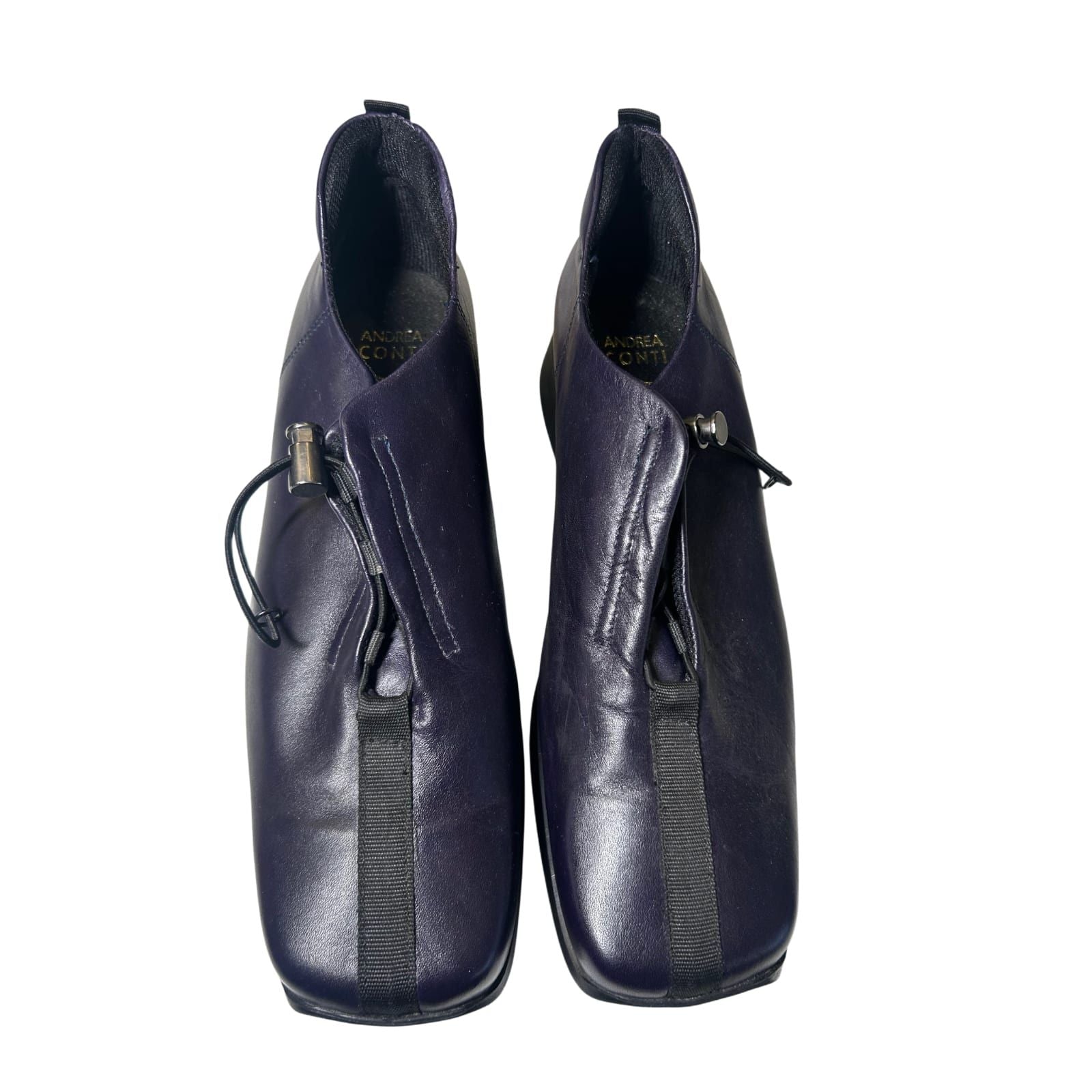 Andrea Conti Damen Halbschuhe Leder Violett Elegant Freizeit Business Gr 40