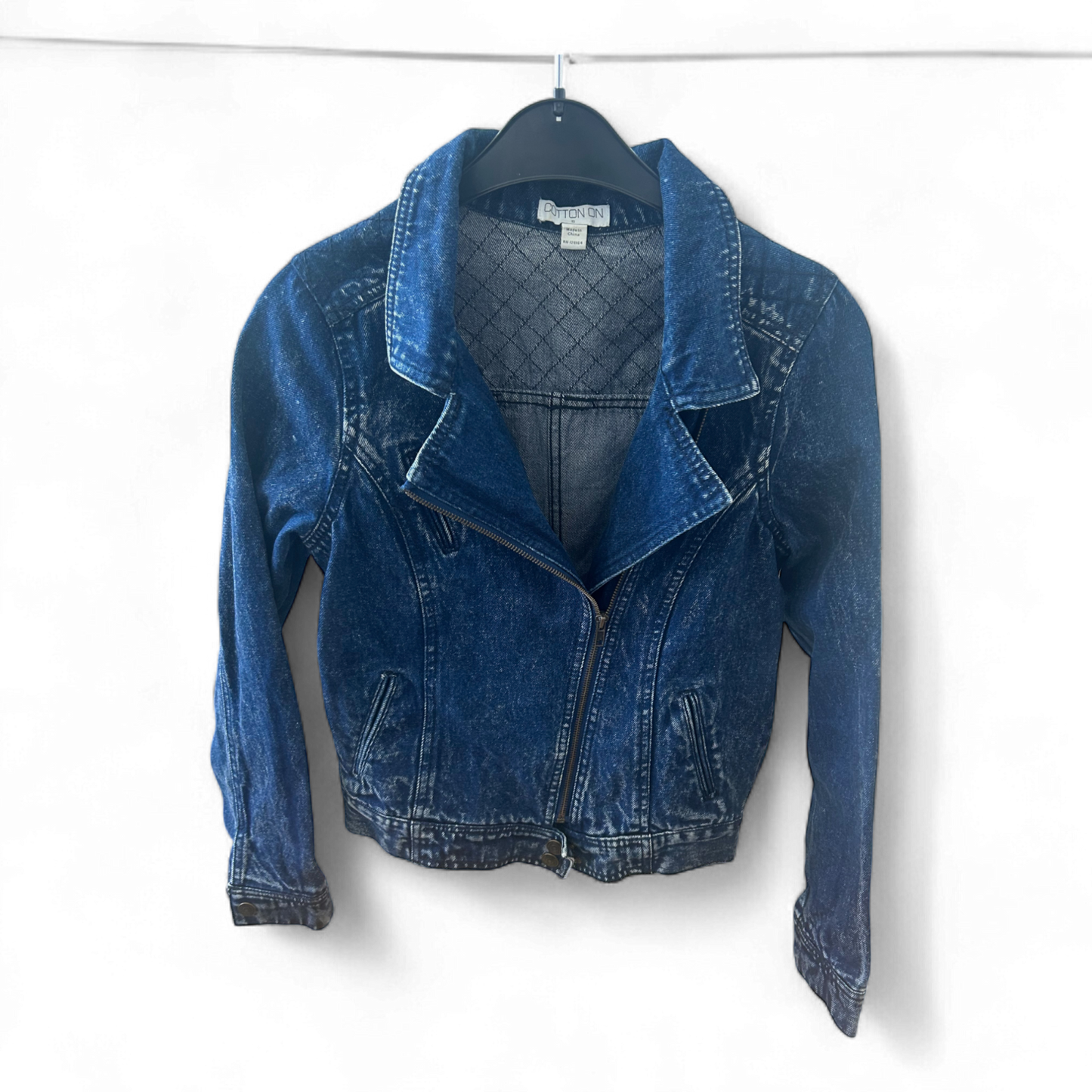 Damen Jeansjacke S Blau – Cotton On – Kurz & tailliert – Top Zustand