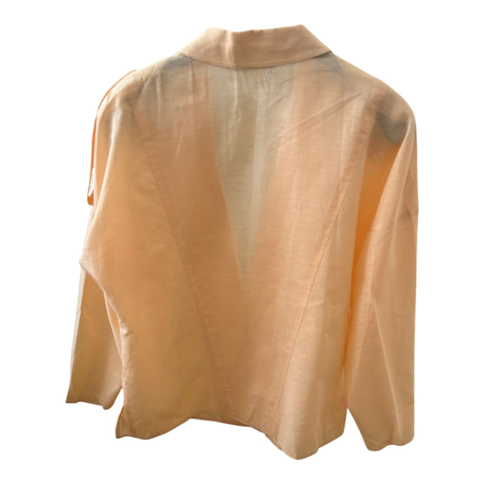 Madeleine Jacke 38 Orange – Vintage 80er – Baumwolle Leinen – Elegant Retro