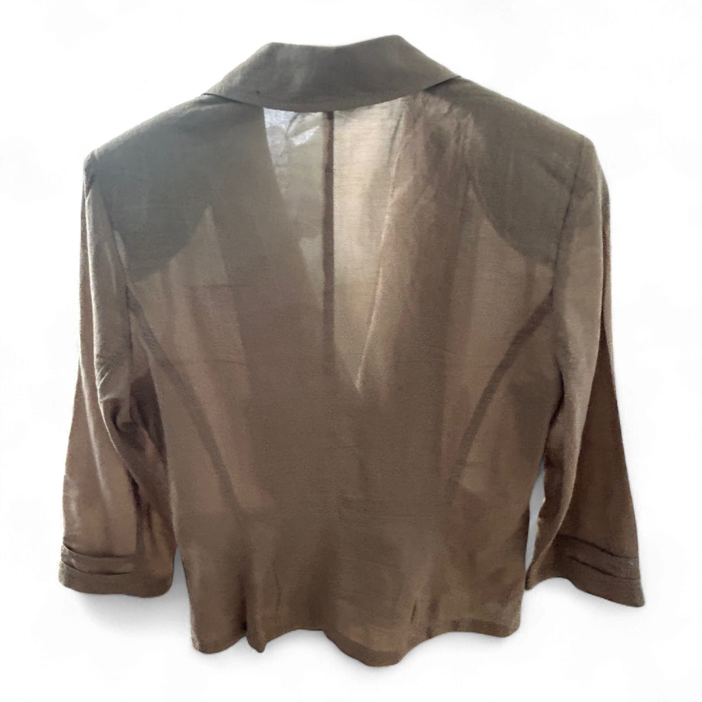 Steilmann Blazer Damen 34 Braun Baumwolle Kurz Elegant Schulterpolster