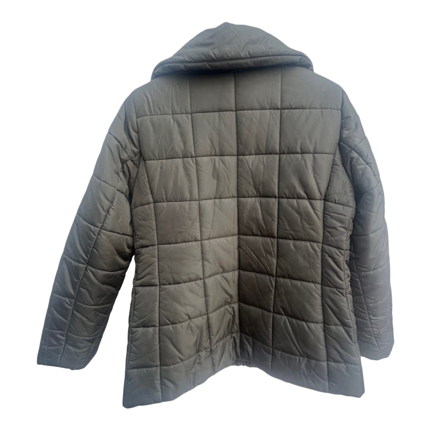 H&M Steppjacke Damen Größe L Oliv Leichte Winterjacke Warm Gesteppt
