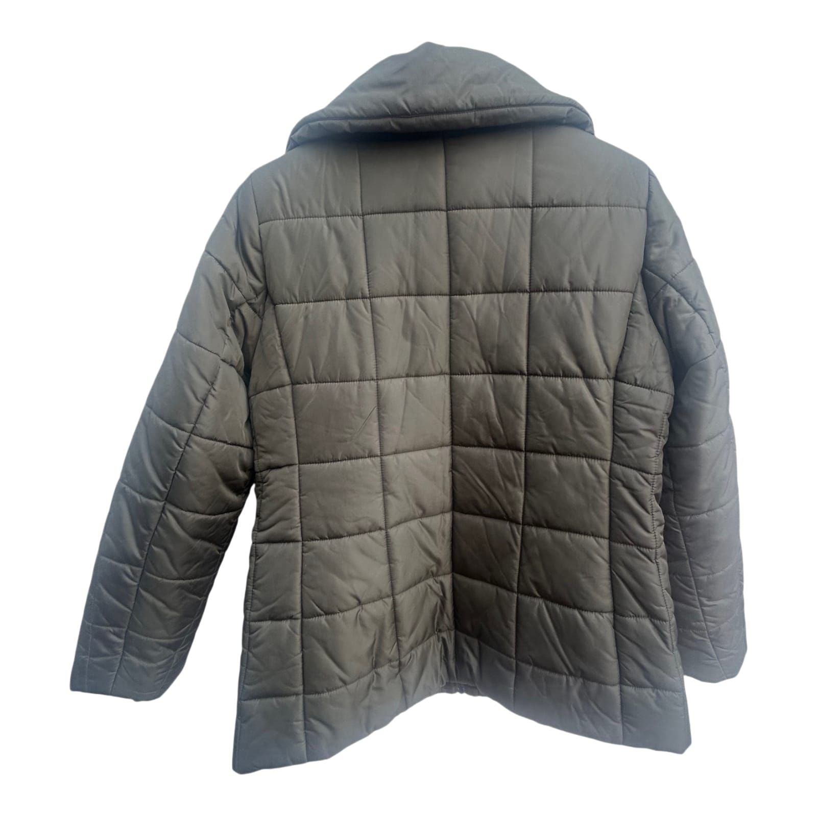 H&M Steppjacke Damen Größe L Oliv Leichte Winterjacke Warm Gesteppt