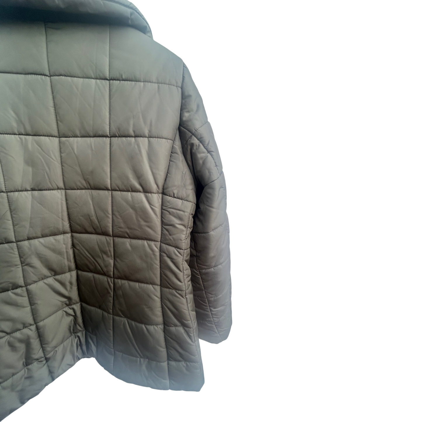 H&M Steppjacke Damen Größe L Oliv Leichte Winterjacke Warm Gesteppt