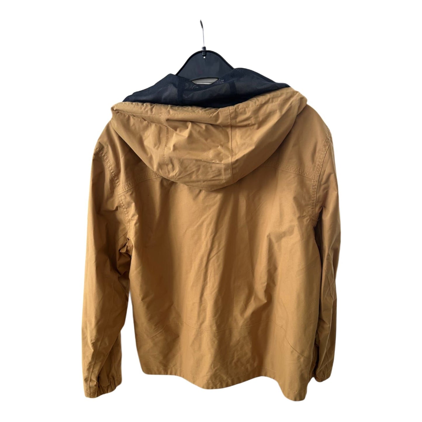 Timberland Herrenjacke M Braun Waterproof 100 % Nylon Outdoor Kapuze Logo