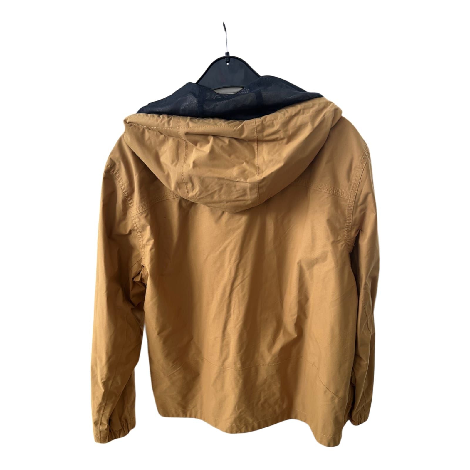 Timberland Herrenjacke M Braun Waterproof 100 % Nylon Outdoor Kapuze Logo