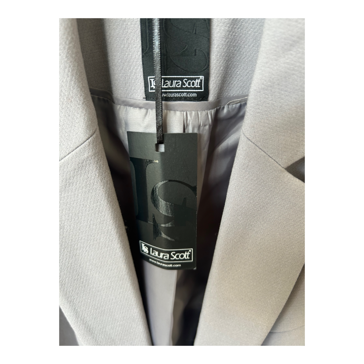 Laura Scott Damen Blazer Gr 46 Grau Neu mit Etikett Reverskragen Business Look