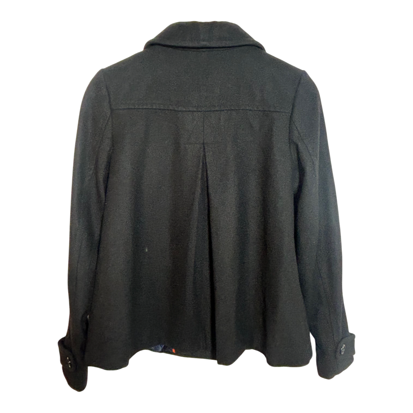 H&M Damen Wolljacke Kurzjacke Gr 36 Schwarz Zweireiher Elegant Warm Winterjacke