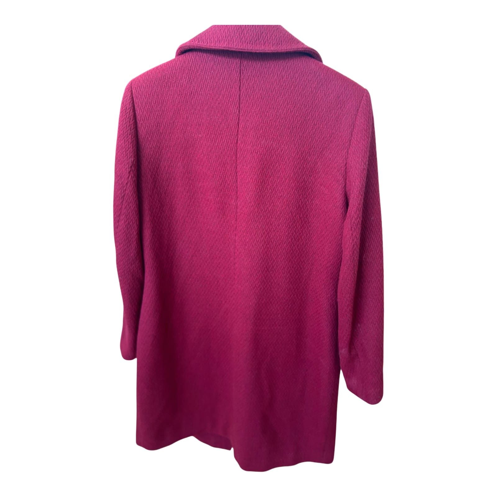 Rick Cardona Mantel Damen Gr 40 Rot Wollmix Blazermantel Elegant Herbst Winter