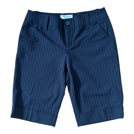 Esprit Shorts Damen Schwarz Nadelstreifen Business Elegant Sommer Gr 38