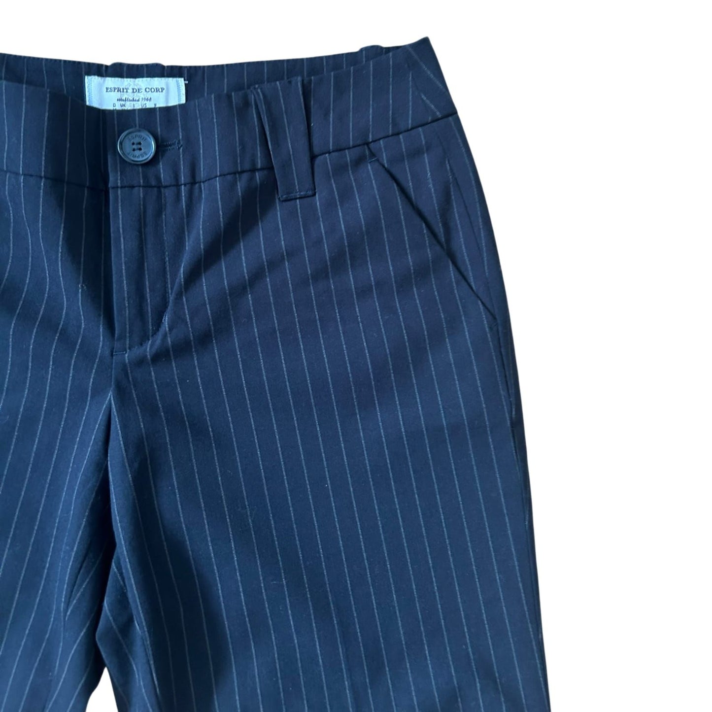 Esprit Shorts Damen Schwarz Nadelstreifen Business Elegant Sommer Gr 38