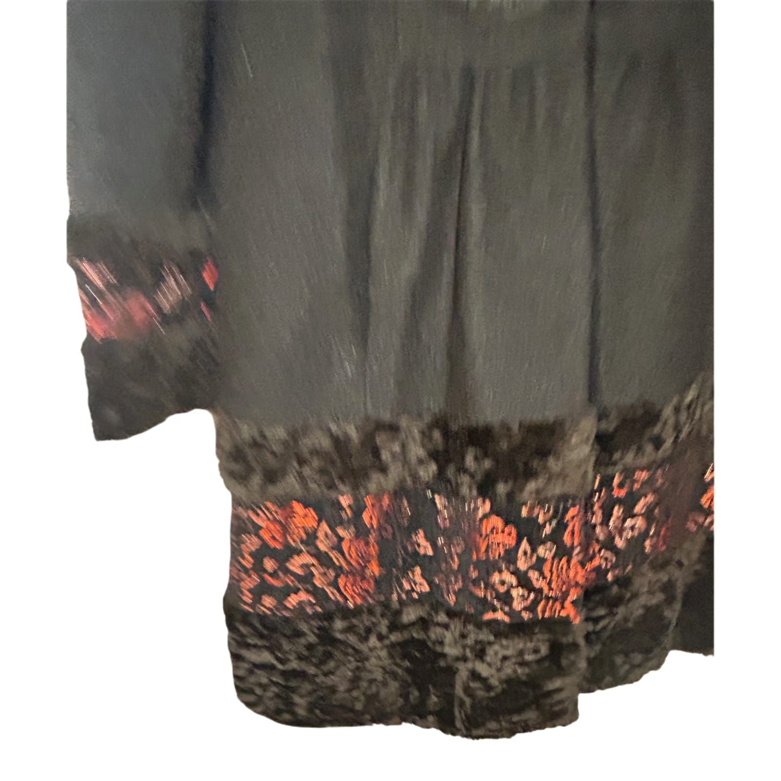 Monsoon Mantel Vintage Gr 42 Schwarz Brokat Kunstpelz Eleganter Wintermantel Warm