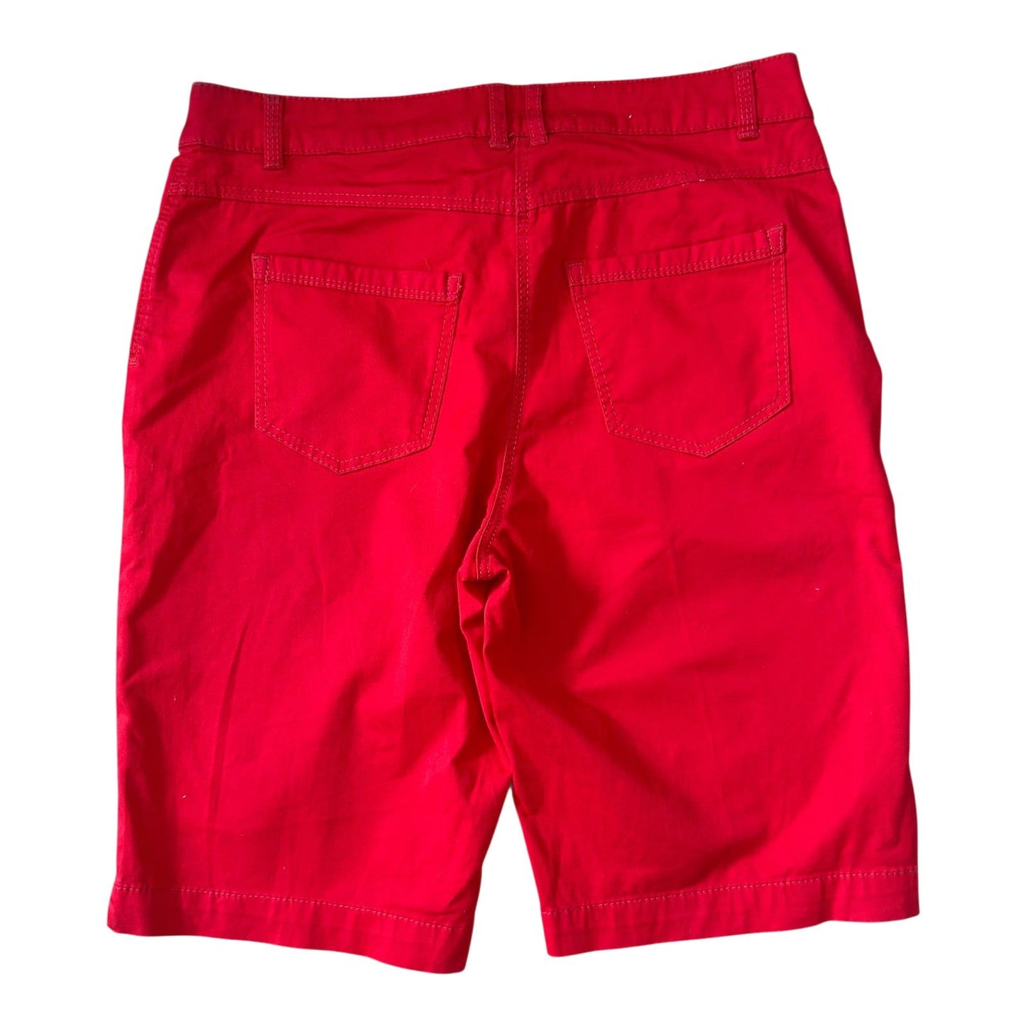 Adagio Shorts Damen Rot Maritim Baumwolle Sommer Bermuda Elegant Gr 40