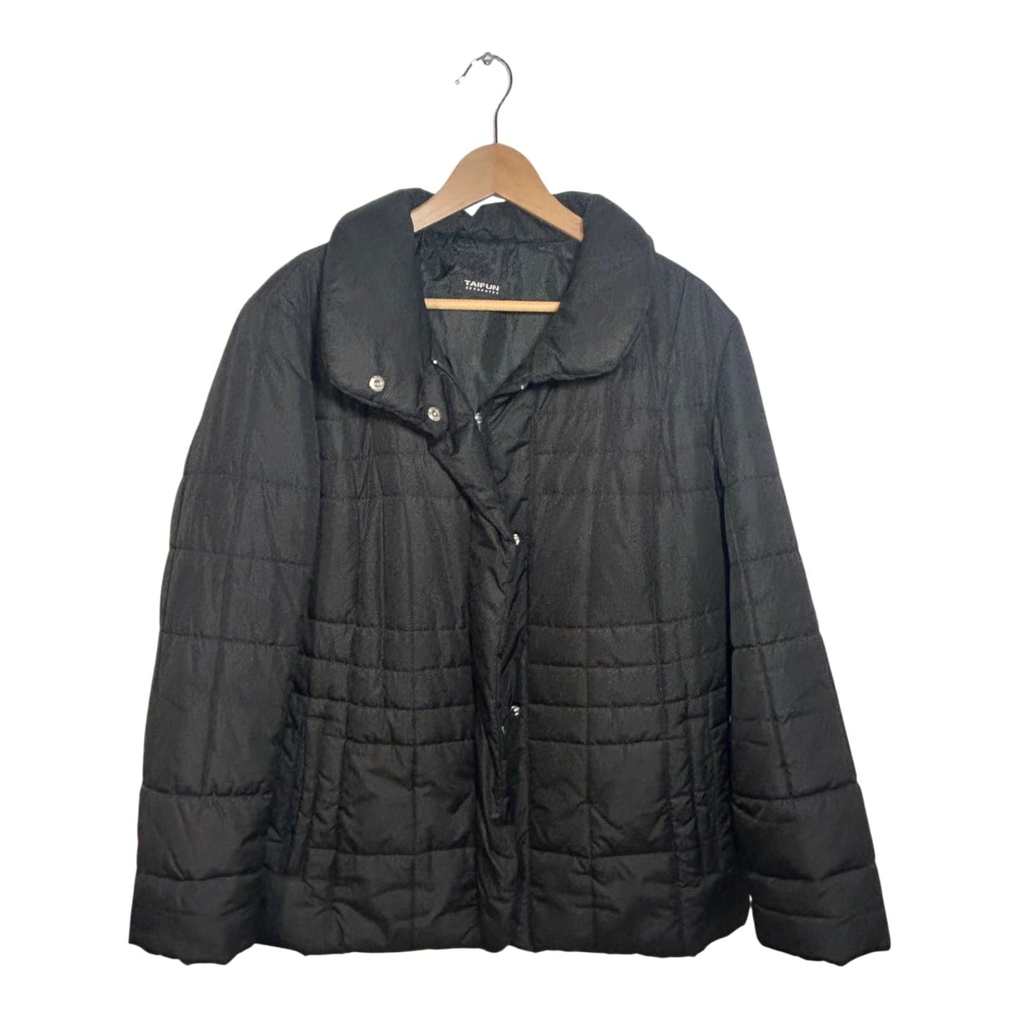 Taifun Jacke Damen Gr 46 Schwarz Steppjacke Warm Übergangsjacke Reißverschluss Neu