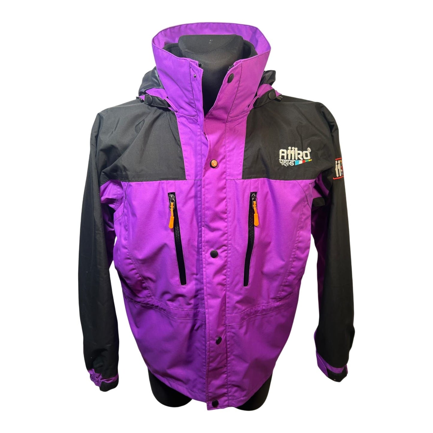 NEU AiiKo Outdoorjacke Violett 2in1 Gr M  Fleece Kapuze Nepal Unisex