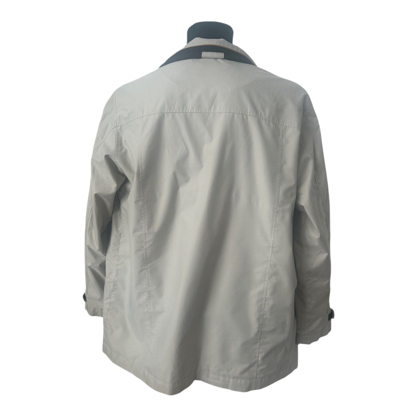 Greenfield Men Jacke Herren Gr 50 Beige Übergang Freizeit Reißverschluss