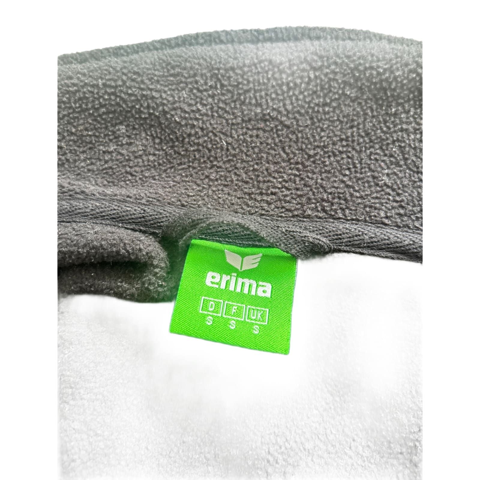 Erima Fleecejacke Herren S Schwarz Sport Outdoor Reißverschluss Warm