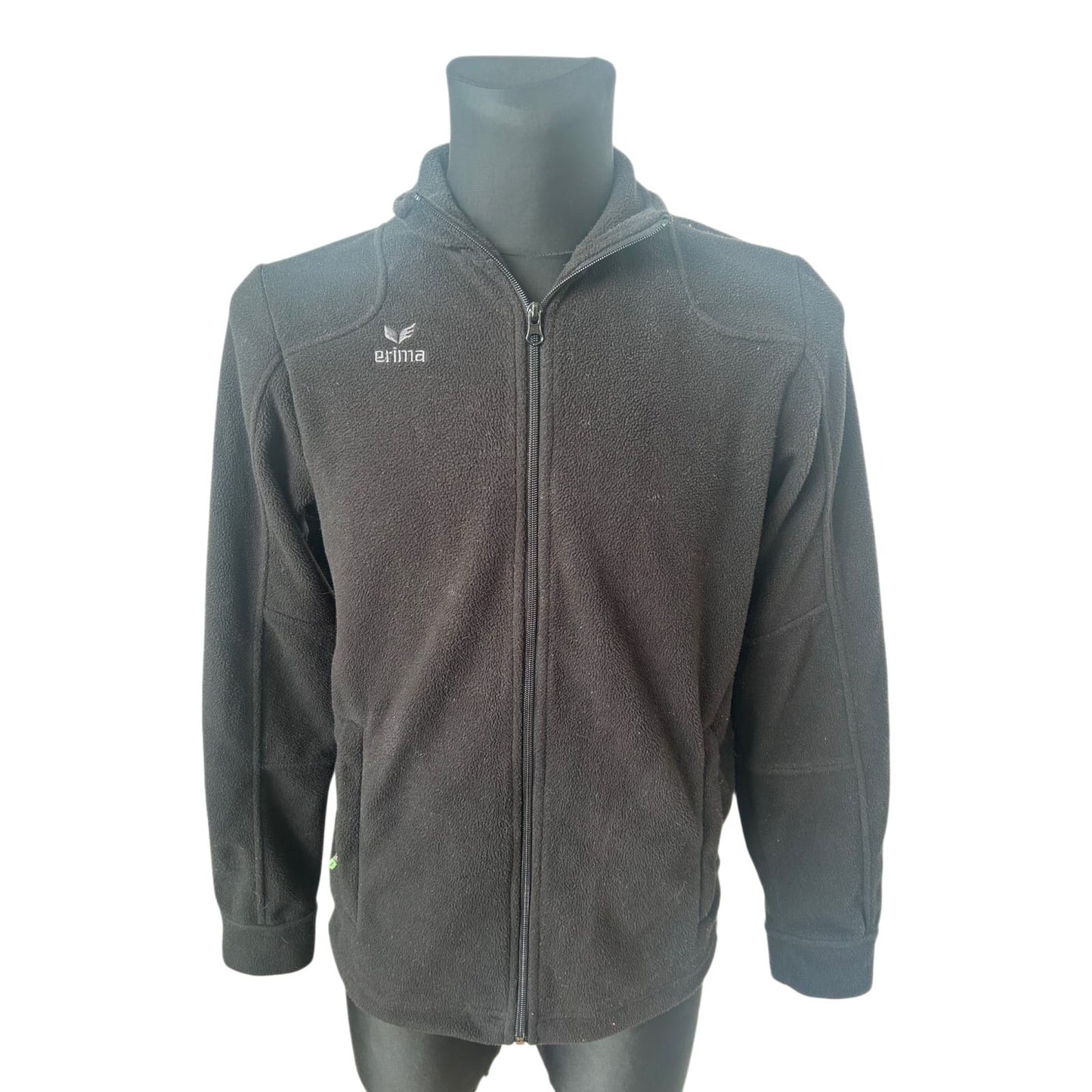 Erima Fleecejacke Herren S Schwarz Sport Outdoor Reißverschluss Warm