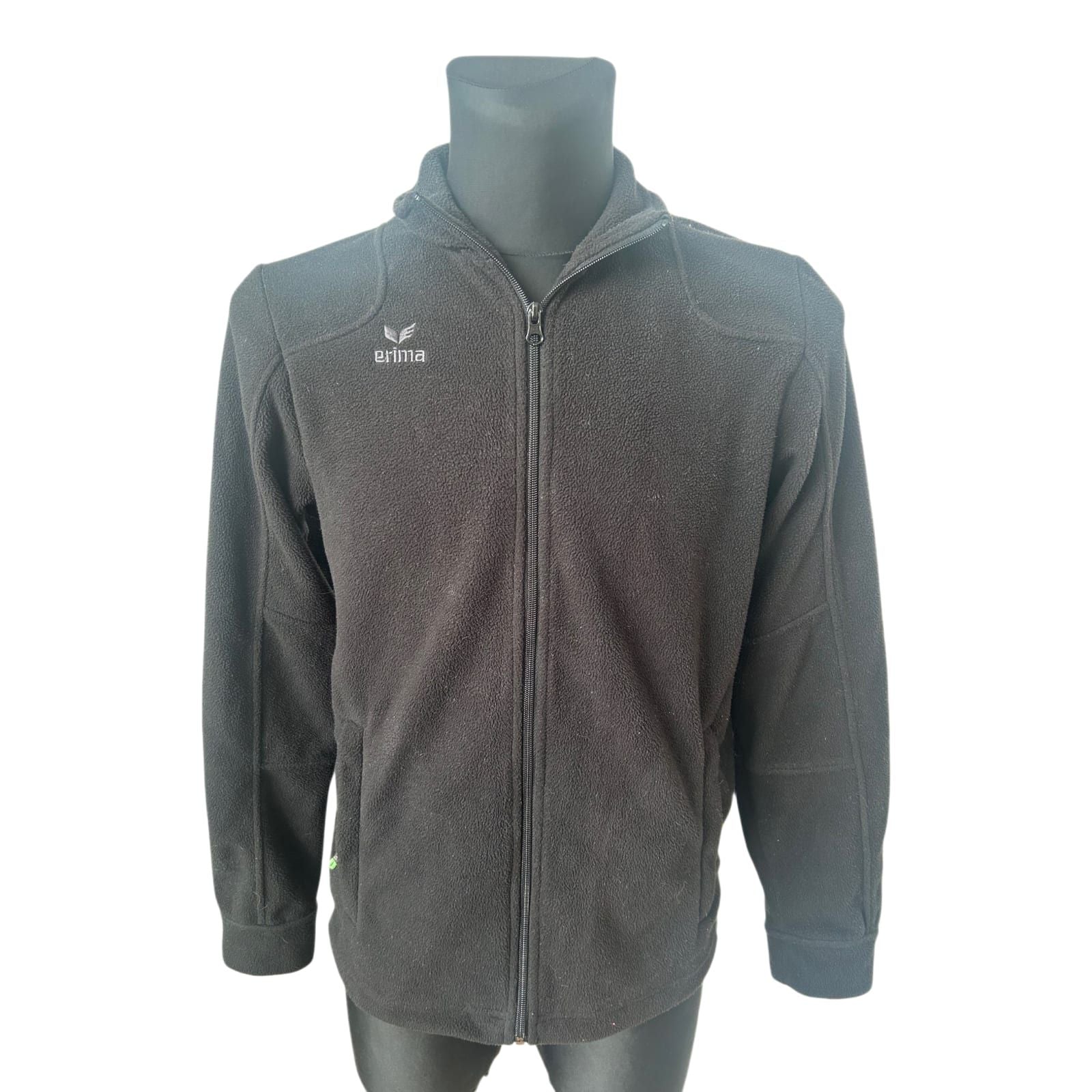 Erima Fleecejacke Herren S Schwarz Sport Outdoor Reißverschluss Warm