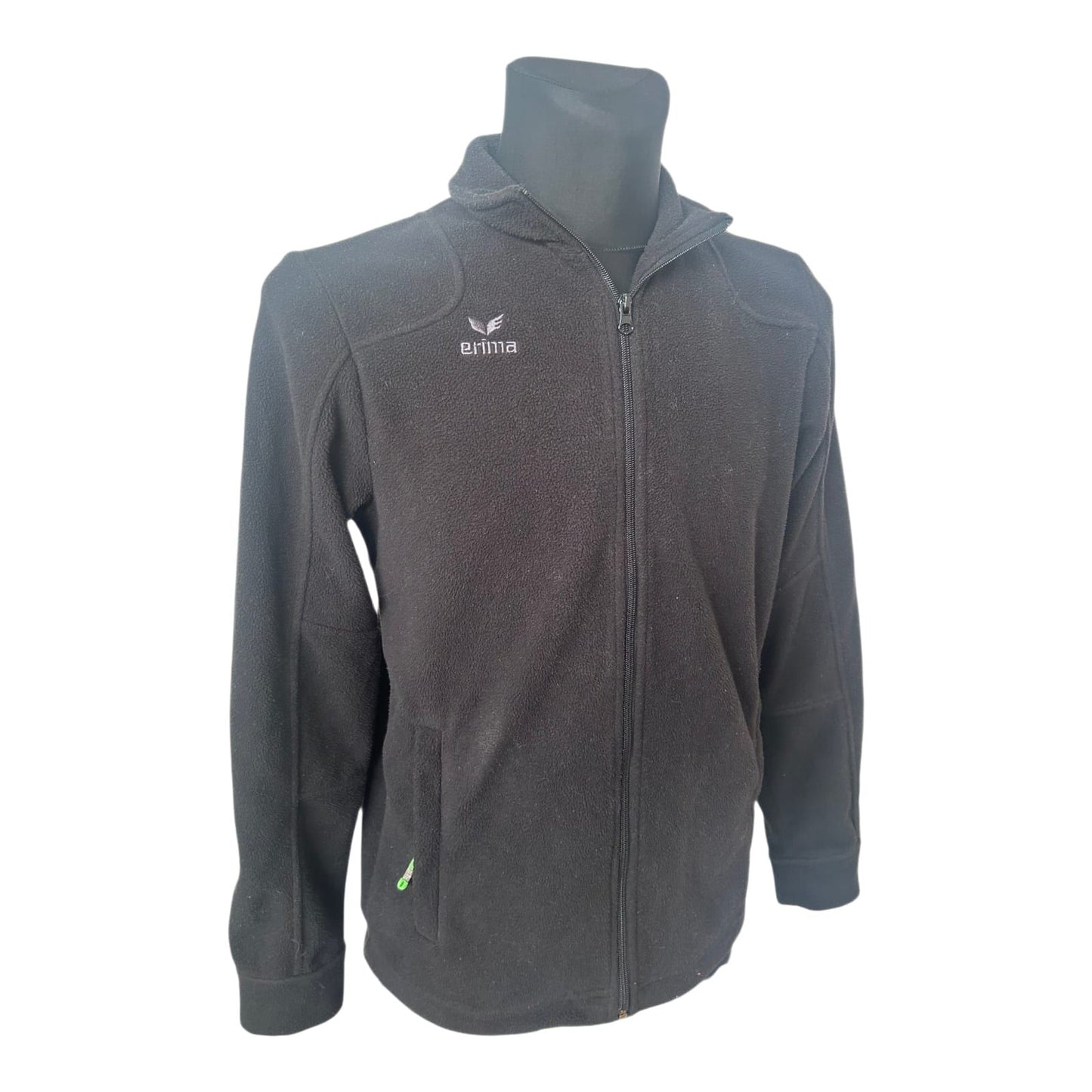 Erima Fleecejacke Herren S Schwarz Sport Outdoor Reißverschluss Warm