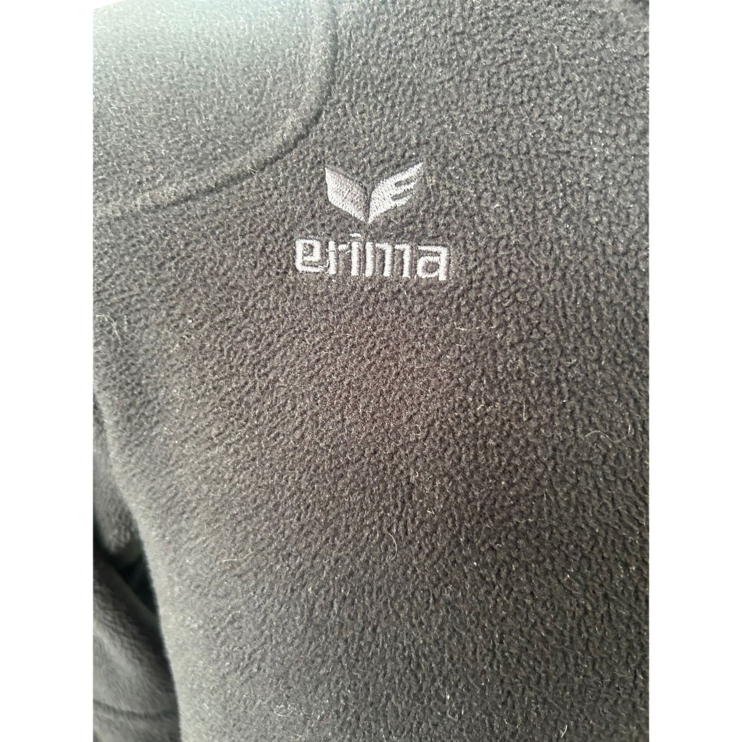 Erima Fleecejacke Herren S Schwarz Sport Outdoor Reißverschluss Warm
