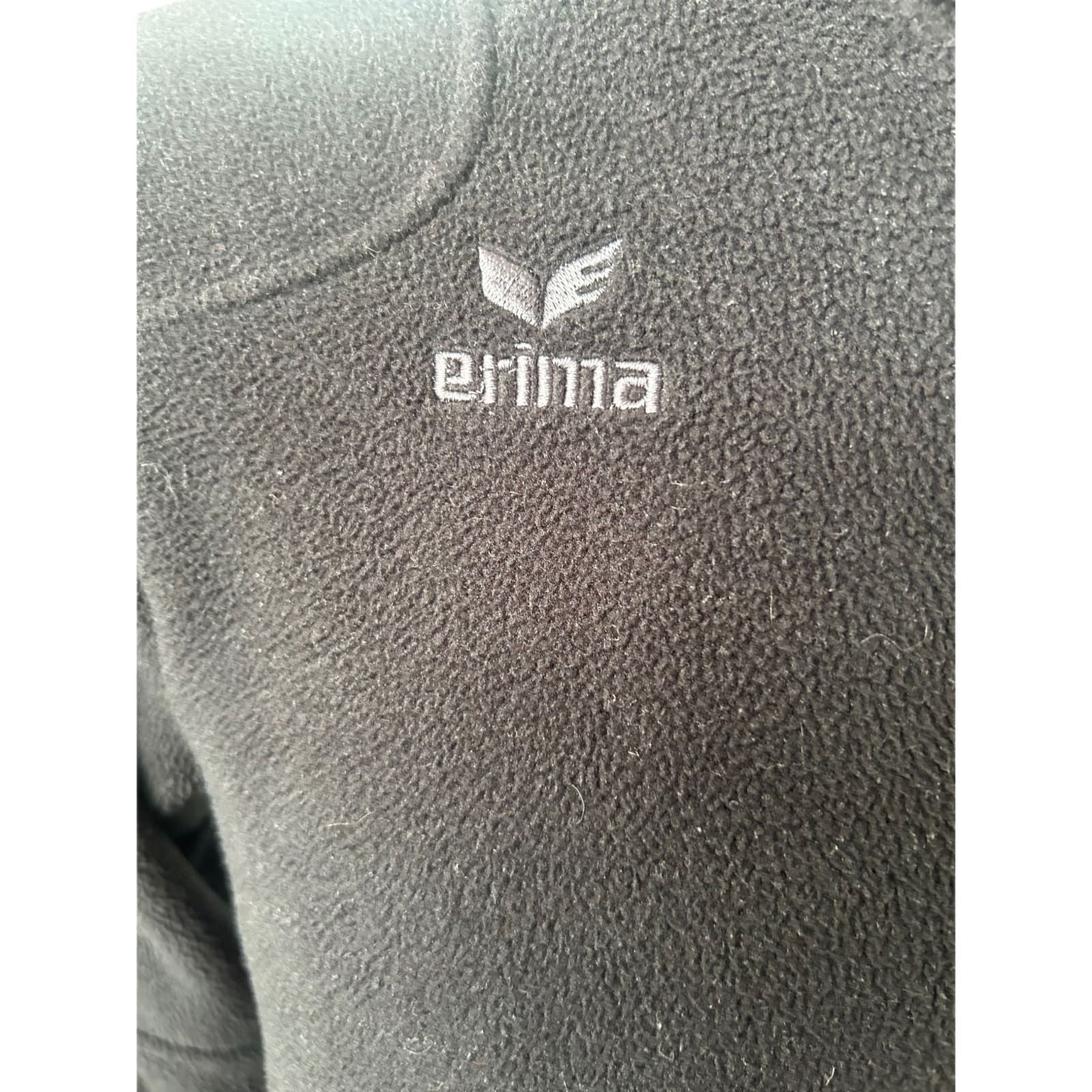Erima Fleecejacke Herren S Schwarz Sport Outdoor Reißverschluss Warm