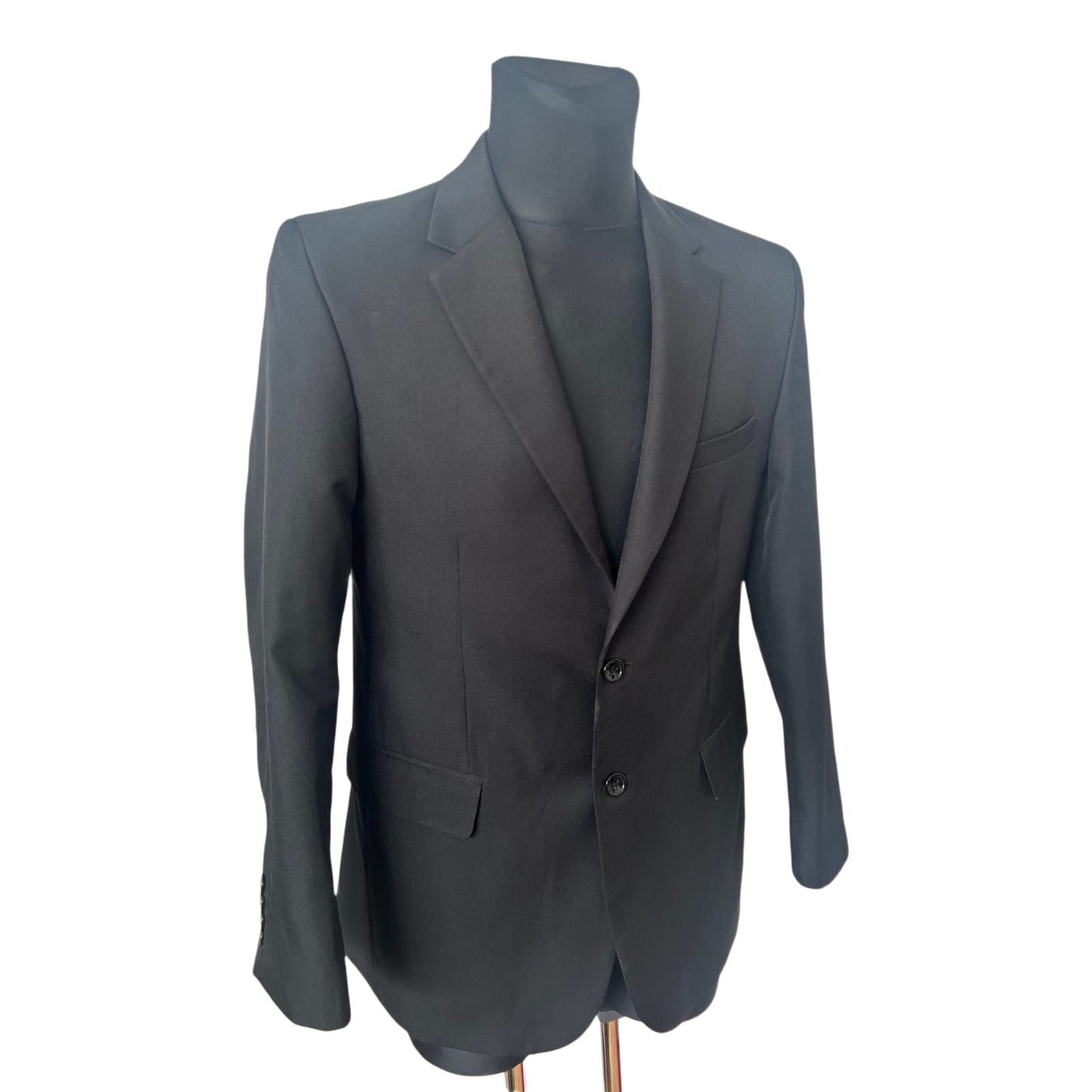 Sakko Herren Gr 50 Schwarz Blazer Elegant Italien Business Klassisch