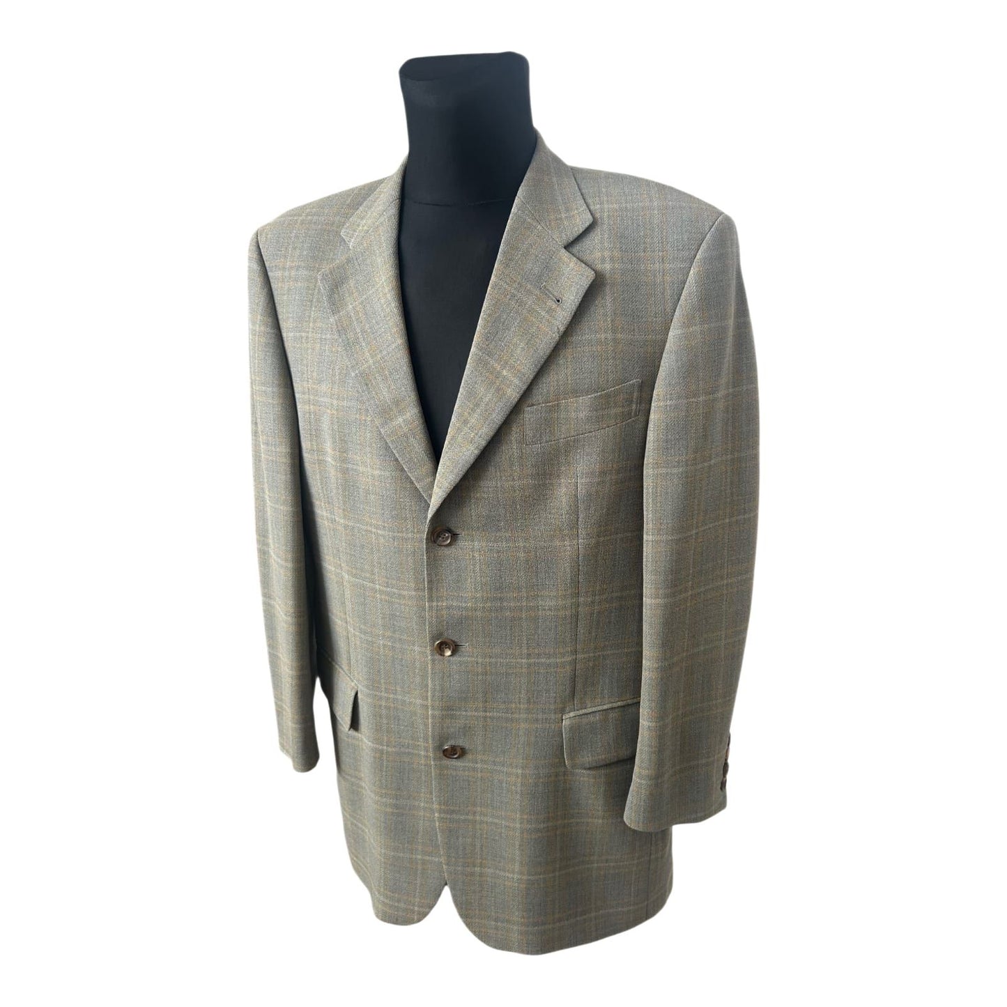 Windsor Sakko Gr 50 Ermenegildo Zegna Stoff Herrenjacke Karo Elegant