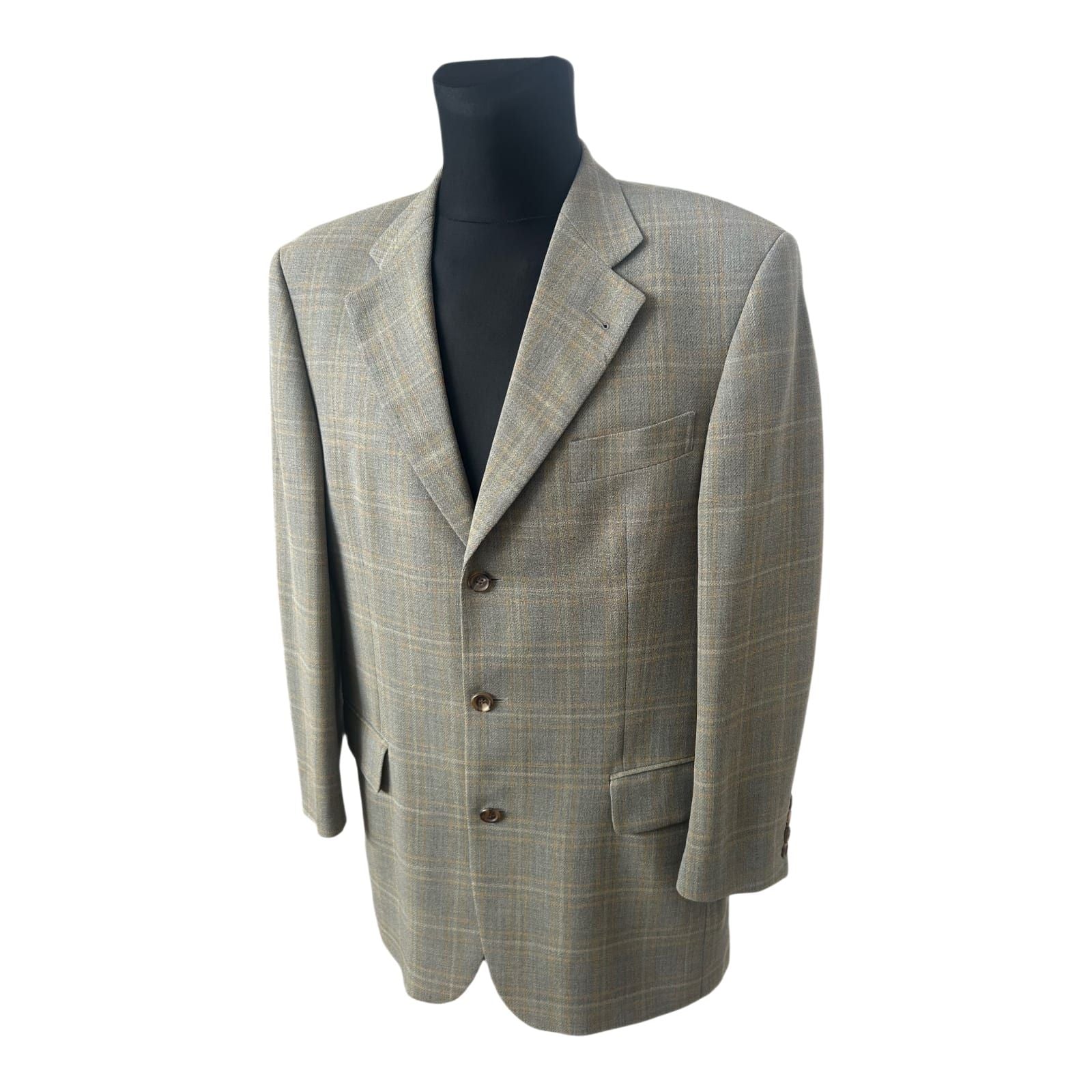 Windsor Sakko Gr 50 Ermenegildo Zegna Stoff Herrenjacke Karo Elegant